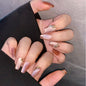 Cat's Eye French Champagne Press on Nail